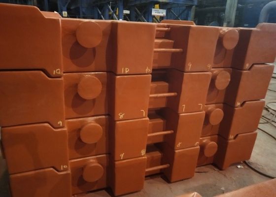 OEM Hochwertiges Sandguss-Gusseisen GG250 10000kg Kran-Gegengewicht