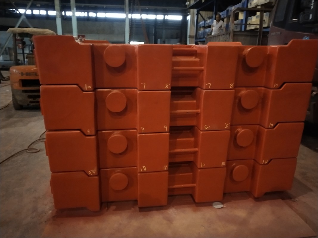OEM hochwertige 10000kg Sandguss-Gegengewicht für Kran
