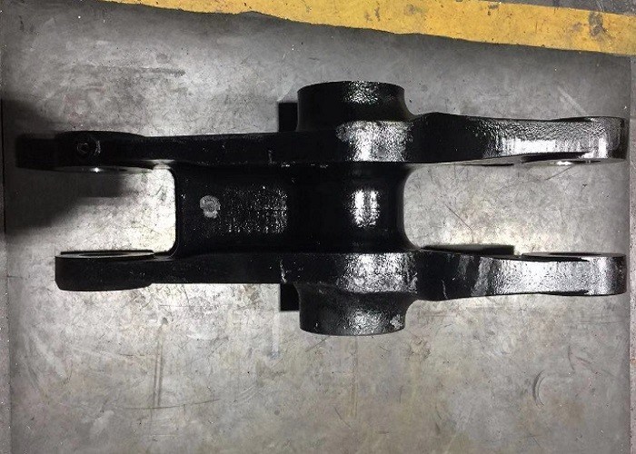 Schwarze Farbe Landmaschinenteile Link Sand Gussteile Eisen QT550 OEM Hochleistung